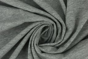 Heather Gray Organic Cotton Jersey Fabric Swatch