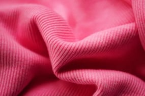 Pink Rib Knit Fabric Swatch