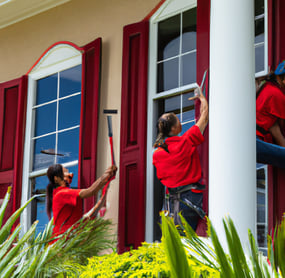 window cleaners make the windows shine in jacksonville florida