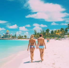 Paradise Island beach, Bahamas, Nassau