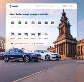 Mobile view of Leeds garage website, optimised for SEO success