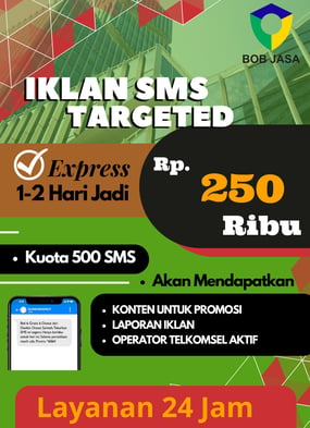 Iklanin Pro by Bob Jasa Iklan SMS Targeted Broadcast Murah Cepat di Kota Kabupaten 250 Ribu