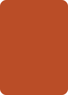 a square shaped orange color with a square frame
