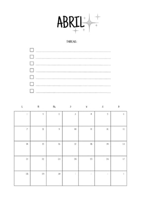 Calendarios de productividad 
