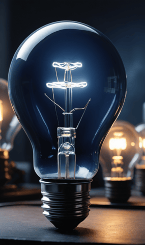 a light bulb in a light bulb