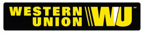 Logotipo de Western Union para envios de dinero internacionales