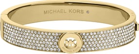 Michael Kors Gold-Tone Pavé Fulton Hinge Bracelet