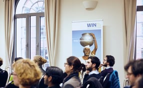 Attendees sitting at a Water Integrity Network event.