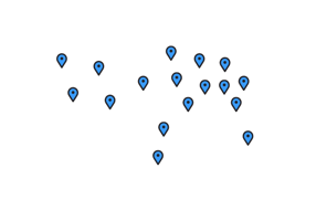 Voyage Freights full truckload (FTL) states serviced highlighted on a map of the United States.