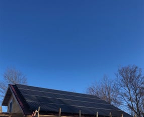 Solar array when installed