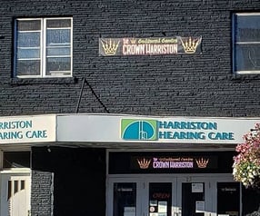 facade of the crown harriston and harriston hearing care