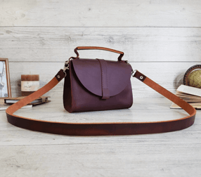 Leather shoulder bag, purse, gift for women