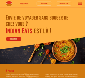 Maquette site web