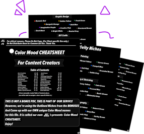 Visual Preview of Color mood Choices Sheet PDF