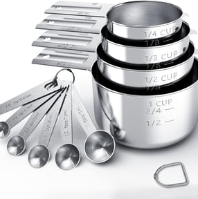 Metal Measuring cups and spoons