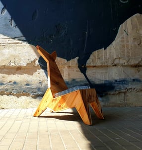 MODERN WOODEN OUTDOOR DESIGNER CHAIR BY WWW.EGLEDESIGN.NET EGLE ALEJEVAITE