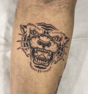 tatuagem tigre Old School