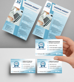Flyer prospectus depliant carte de visite support de communication