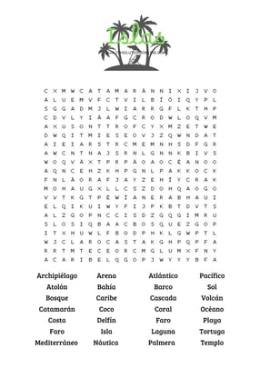 viajar: sopa de letras para imprimir gratis 