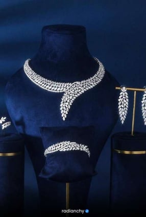 a necklace and earrings set with a necklace and earrings