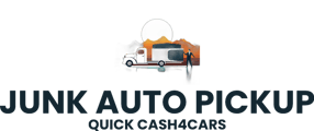 JUNK AUTO PICKUP logo