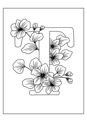Coloriage lettre T