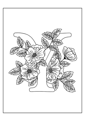 coloriage lettre Y