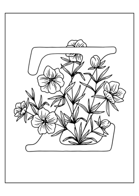 coloriage lettre Z