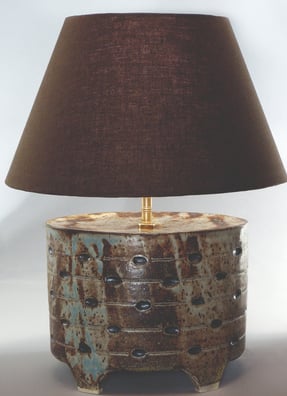 handmade pottery lamps by Perry Pottery. 