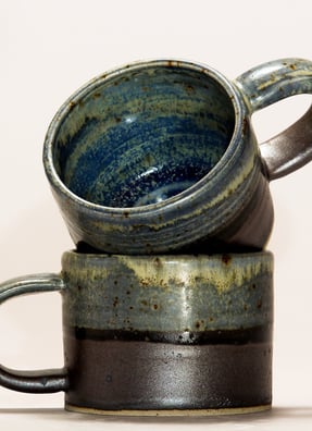 handmade cup and mugs by Perry Pottery