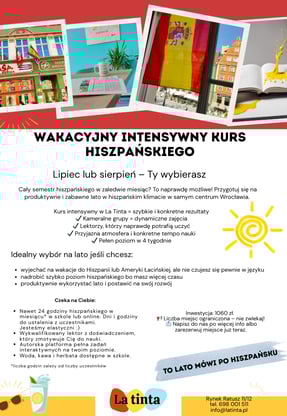 La Tinta - Kurs hiszpanskiego