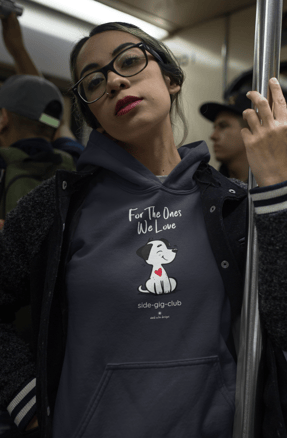 cute puppy, cute dog, for the ones we love, side gig club, vivid calm designs, minimal designs