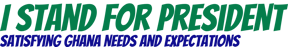 I STAND FOR PRESIDENT logo