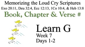 Learn G (Days 1-2)