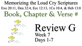 Review G (Days 1-7)