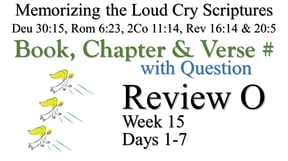 Review O (Days 1-7) with Q