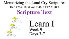 Learn I (Days 3-7)