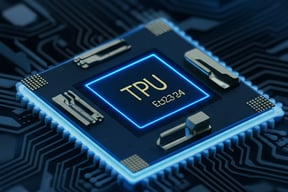 Imagen de un procesador Tpu (una representación)