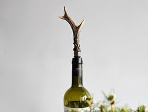 Antler bottle stopper