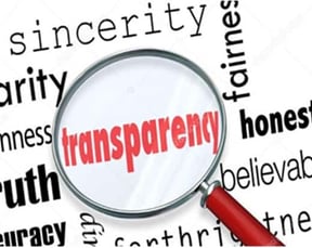 Transparency for paying cash spy glass