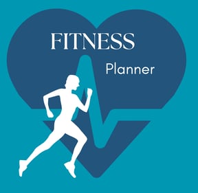 a person running in a heart shape with a heartbeat