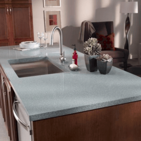 Corian in kitchen countertop