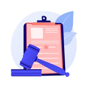 <a href="https://www.freepik.com/free-vector/legal-statement-court-notice-judge-decision-judicial-sy