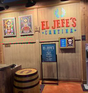 entrance and hostess stand at el jefe's cantina in reno nv