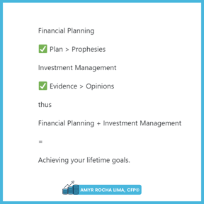 Amyr Rocha Lima Chartered Financial Planner Financial Literacy Campaign