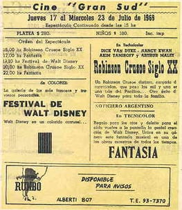 Programa del Cine Gran Sud Temperley