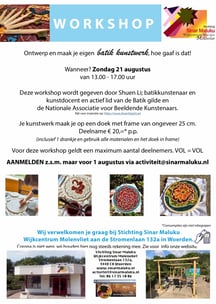 Batikworkshop, batikartist, shuenlispirit, netherlands, woerden, batikpainting