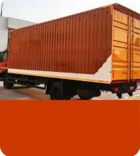 MS Engg Works Container Body with Malaysian Sal wood flooring – fully enclosed.