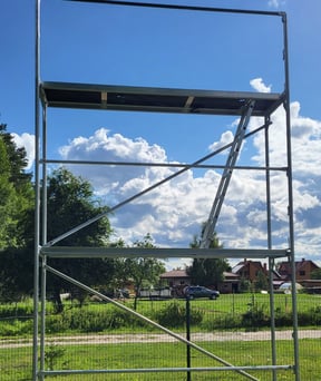 tērauda sastatnes stalažas 3x4.8m