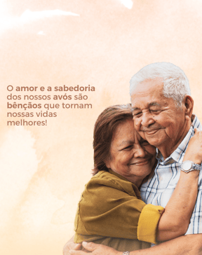 idosos se abraçando 